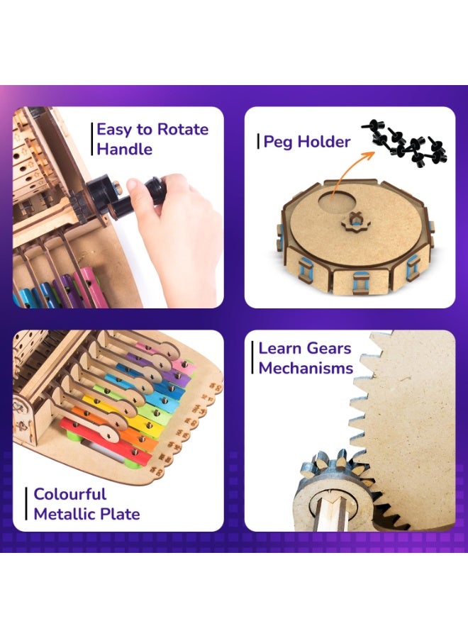 سمارتيفيتي لعبة سمارتيفيتي الموسيقية للأطفال من عمر ٨ إلى ١٤ سنة | اصنع موسيقاك الخاصة مع ٧ أغاني مُعدة مسبقًا - مثل أغنية "أجراس العيد" و"عيد ميلاد سعيد" وغيرها | هدية مثالية لأعياد الميلاد والكريسماس للبنات والأولاد - Image 3